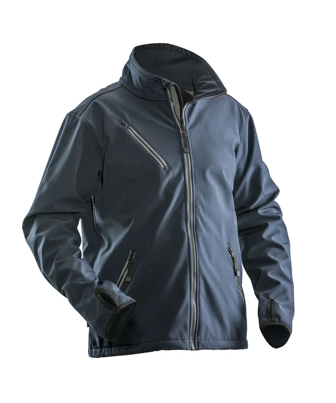 Jobman Softshell jas licht navy