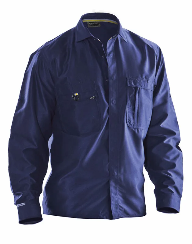 Jobman Overhemd katoen navy
